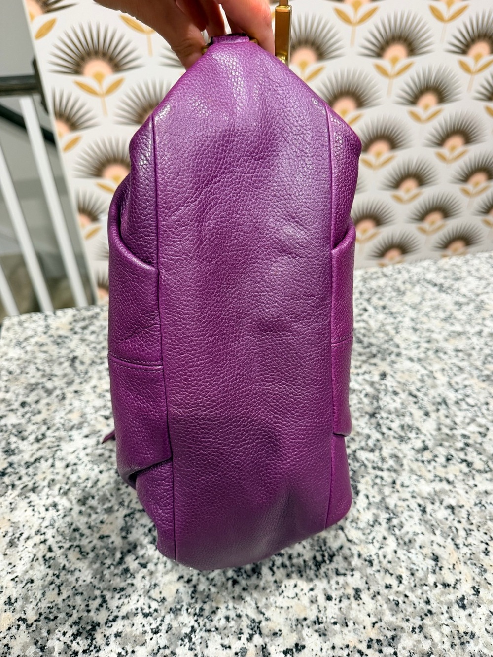 Coach Y2K Purple Leather Shoulder Bag - Picture 5 of 7